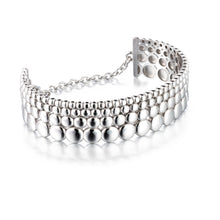 Lataa kuva Galleria-katseluun, aika rannekoru näyttävä hopeinen rannerengas