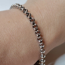 Load image into Gallery viewer, Unoaerre 14k valkokulta papuranneketju 4mm 19cm