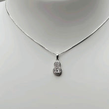 Load image into Gallery viewer, Zircon necklace 40-45cm, silver