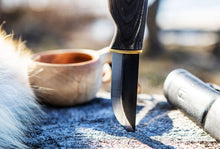 Lataa kuva Galleria-katseluun, Hunter's Knife, musta, hiiliteräs, Arctic Legend