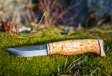 Lataa kuva Galleria-katseluun, Handicraft Knife, visakoivu, hiiliteräs, Arctic Legend
