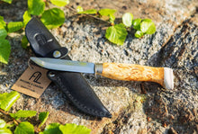 Lataa kuva Galleria-katseluun, Puukko tylppä kärki sormisuoja, visakoivu, ruostumaton teräs, Arctic Legend