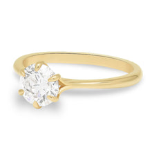 Lataa kuva Galleria-katseluun, Beat of Love – Created Diamonds CRESSIDA pyöreä solitaire keltakultaa 1.00ct G/VS yhden 1 karaatin timanttisormus