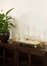 Load image into Gallery viewer, Iso tarjotin peilillä, messinki, A Lot Decoration