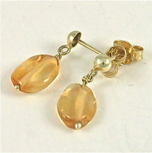Lataa kuva Galleria-katseluun, Sitriini korvakorut, kulta