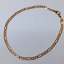 Load image into Gallery viewer, 14k gold Figaro bracelet chain 2.6mm/20cm