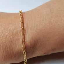 Lataa kuva Galleria-katseluun, 14k kultainen rannekoru 18,5cm