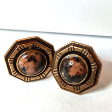 Lataa kuva Galleria-katseluun, Kalevala Viapori tappikorvakorut, pronssi, second hand