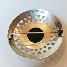 Load image into Gallery viewer, Vintage Kalevala Uskela buckle/brooch with spectrolite, 1971, silver, second hand