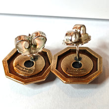 Lataa kuva Galleria-katseluun, Kalevala Viapori tappikorvakorut, pronssi, second hand