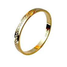 Lataa kuva Galleria-katseluun, Koristeleikattu kultasormus 21- , second hand, käytetty koru, pidetty