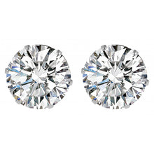 Load image into Gallery viewer, Round large zirconia earrings 10mm steel
