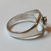 Lataa kuva Galleria-katseluun, Design jewellery E. Granit hopeasormus vuodelta 1970 koko 16,5, second hand