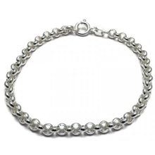 Load image into Gallery viewer, Bean bracelet 4mm 19cm silver