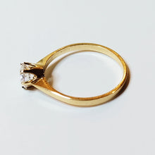 Load image into Gallery viewer, Zircon ring 16-, gold, second hand
