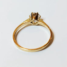 Load image into Gallery viewer, Zircon ring 16-, gold, second hand