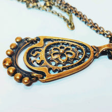 Load image into Gallery viewer, Juhani Vuorisalmi necklace 60cm, bronze, second hand