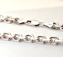 Load image into Gallery viewer, Hopeinen ankkuriketju 55cm /6mm, second hand