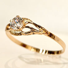 Load image into Gallery viewer, Kultasormus spinelli koko 18,5, second hand