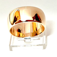 Lataa kuva Galleria-katseluun, Leveä kultasormus 14k, koko 19, second hand