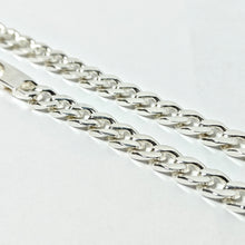 Load image into Gallery viewer, Silver armor necklace 6mm 50cm