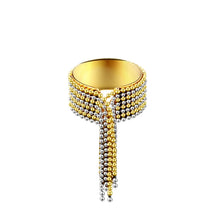 Lataa kuva Galleria-katseluun, Amorino kaksivärinen ketjusormus säädettävä