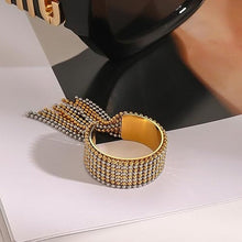 Lataa kuva Galleria-katseluun, Amorino kaksivärinen ketjusormus säädettävä