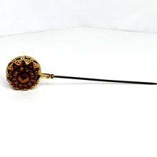 Load image into Gallery viewer, Vintage hattuneula ruskea-kulta, second hand