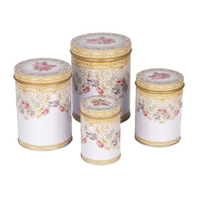 Lataa kuva Galleria-katseluun, Metallinen säilytysrasia sarja, 4 kpl, Ø 11 / Ø 9 / Ø 8 / Ø 6 cm