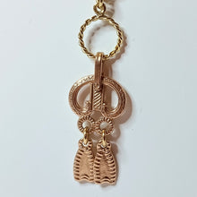 Load image into Gallery viewer, Kalevala Vyborg ring necklace 60cm, polished bronze, second hand