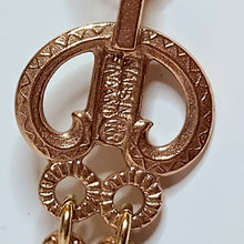 Load image into Gallery viewer, Kalevala Vyborg ring necklace 60cm, polished bronze, second hand