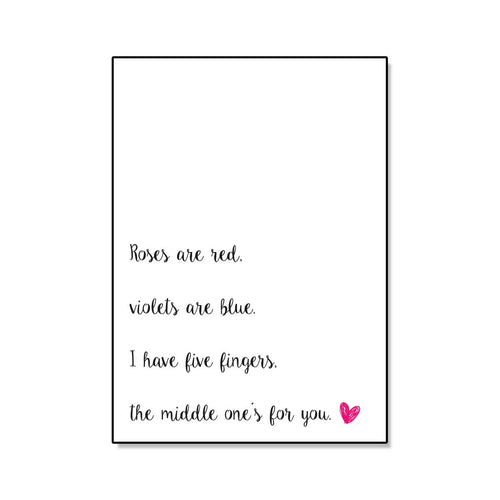 roses are red postikortti