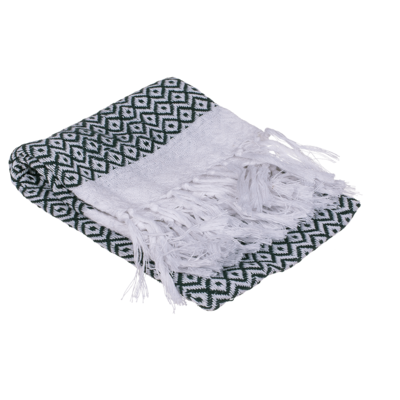 hamam käsipyyhe valkovihreä