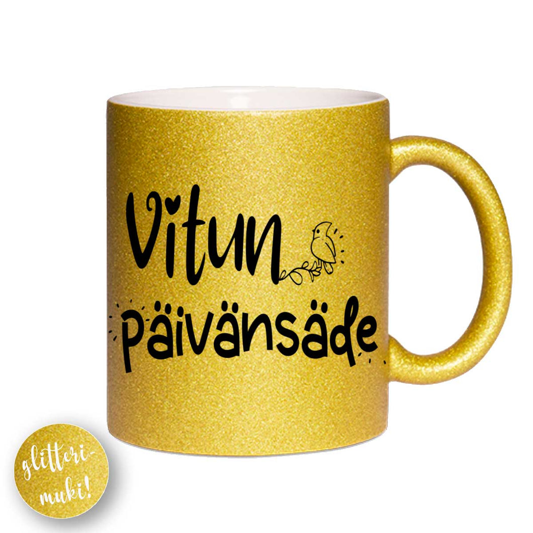 Vitun päivänsäde, Glittermuki