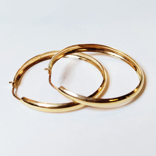 Isot korvarenkaat, kulta 27mm, second hand