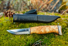 Lataa kuva Galleria-katseluun, Handicraft Knife, visakoivu, hiiliteräs, Arctic Legend
