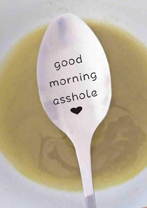 Good morning asshole - lusikka