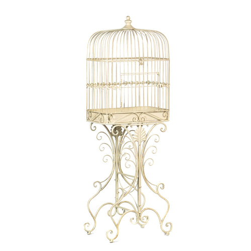 Metallinen lintuhäkki jalustalla 122cm, Goodwill