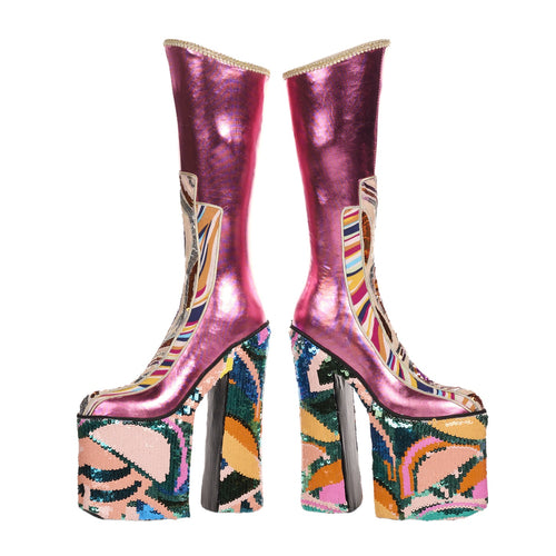 Disco platform kenkäkoriste multicolor 60 cm, Goodwill