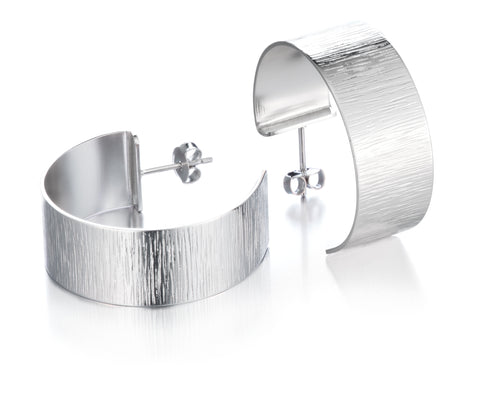 Maininki korvakorut hopea, Lumoava isor rengaskorvakorut