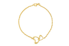 Lataa kuva Galleria-katseluun, Onnenkantaja rannekoru 17,5/19cm kullattu hopea, Lempikoru
