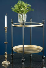 Lataa kuva Galleria-katseluun, Pöytä, peilitarjotin, musta, antiikki, A Lot Decoration
