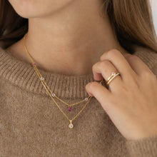 Lataa kuva Galleria-katseluun, HildaNor kullattu hopea kaulakoru 42+3cm, Joanli Nor NOA
