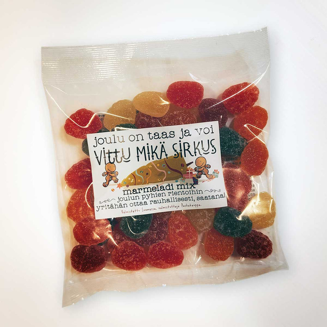 Marmeladit Vittu mikä sirkus 250g paskakauppa