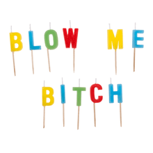 Lataa kuva Galleria-katseluun, Kakkukynttilät  &quot;blow me bitch &quot;
