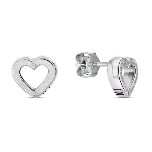 Tommy Hilfiger Toggle Heart korvakorut THJ2780971 sydän korvakorut hopea tommy hilfiger