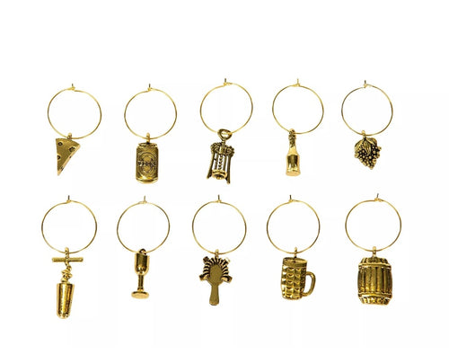 Kuppimerkit, juomasetti, kulta 2-3cm S/10 12 st