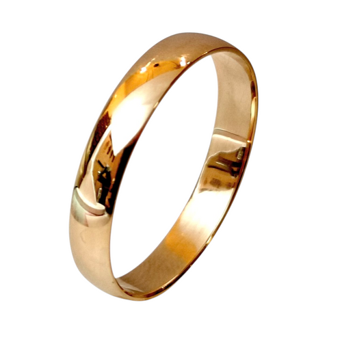 14k kultasormus 4mm koko 21, second hand käytetyt korut kierrätetty kihlasormus vihkisormus 