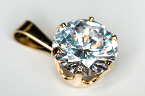 Kotimainen 14k kultariipus 7mm kirkas zirkonia suomalainen design kultainen timantti kaulakoru