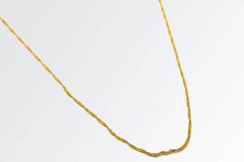 Kultainen singapore kaulaketju 1,2mm 45cm kultaketju cordell riipusketju kulta
